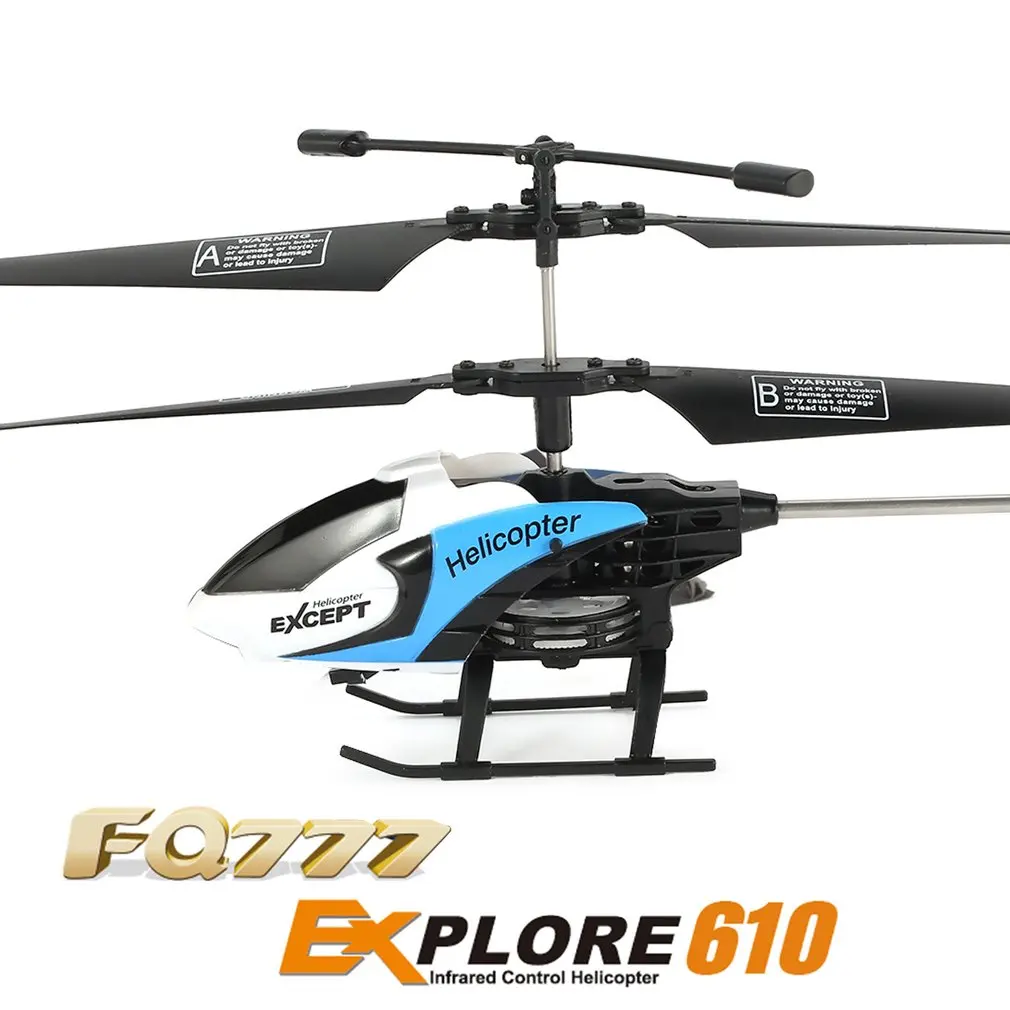 Мини исследовать RC вертолет FQ777 610 3CH 6-осевой Встроенный гироскоп инфракрасный на дистанционном управлении летательный аппарат Игрушка с светодиодный свет прочный Структура подарок для детей