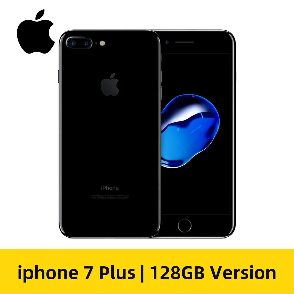 128GB Light Black Apple iPhone 7 Plus, 3 Гб оперативной памяти, Оперативная память 32/128 ГБ IOS мобильного телефона 12.0MP Камера Quad-Core отпечатков пальцев LTE смартфон(99 - Цвет: 128GB Light Black