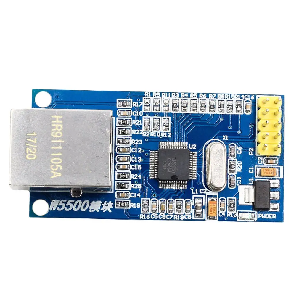 W5500 сетевой модуль Ethernet аппаратный TCP/IP 51/STM32 микроконтроллер программа