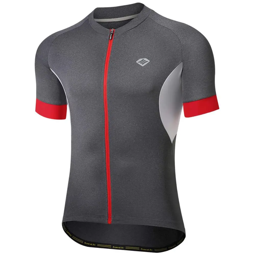 Мужская велосипедная майка Santic с коротким рукавом велосипедные рубашки