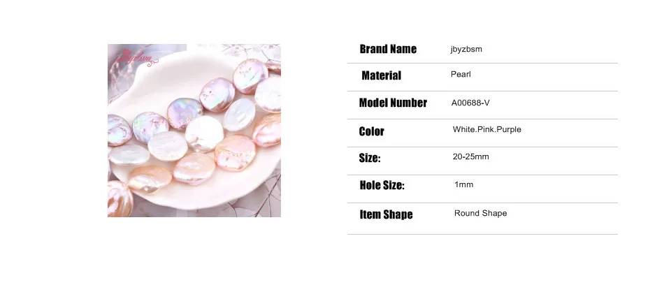 20-25mm Coin Freshwater Pearl Beads Loose Natural Stone Beads For Jewelry Making DIY Necklace Bracelets Spacer Strand 15"