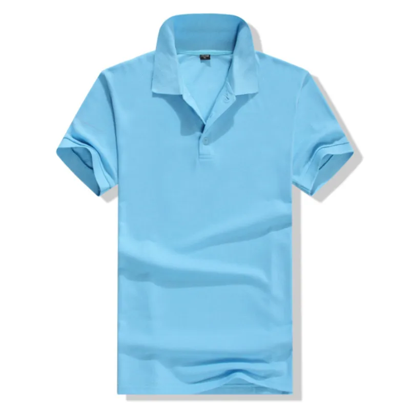 12 цветов, Camisa Polo, Ральф, мужская рубашка, Мужская модная рубашка поло, мужская рубашка, высокое качество, розничная, Camisa Polo Mascu S-3XL - Цвет: sky blue