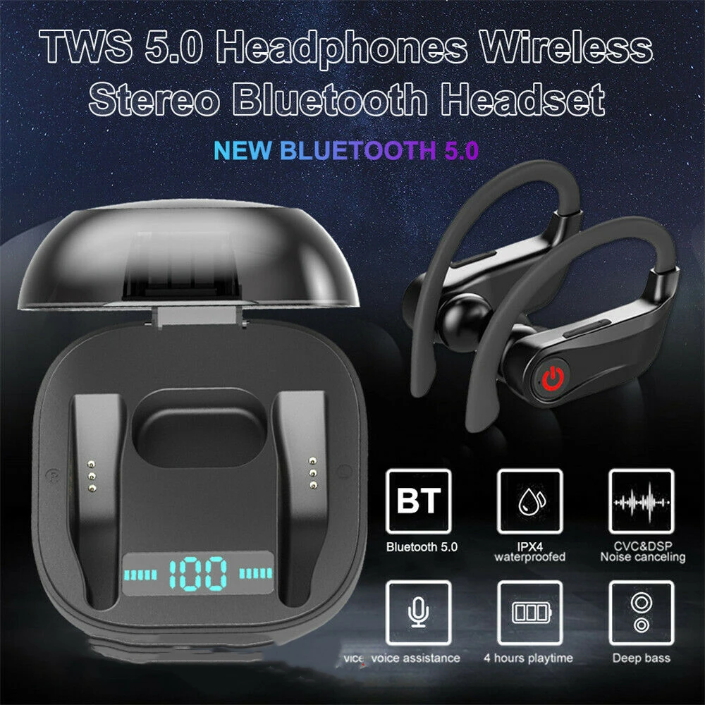 Беспроводные наушники TWS Mini True Bluetooth 5,0 стерео наушники-вкладыши наушники супер бас стерео 1800 мАч 15 часов воспроизведения timesound