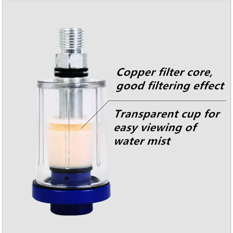 1PC 1/4'' Oil Water Separator Inline Air Hose Filter Moisture Trap For Compressor Spray Paint Gun Pneumatic Parts high pressure 1PC 1/4'' Oil Water Separator Inline Air Hose Filter Moisture Trap For Compressor Spray Paint Gun Pneumatic Parts high pressure