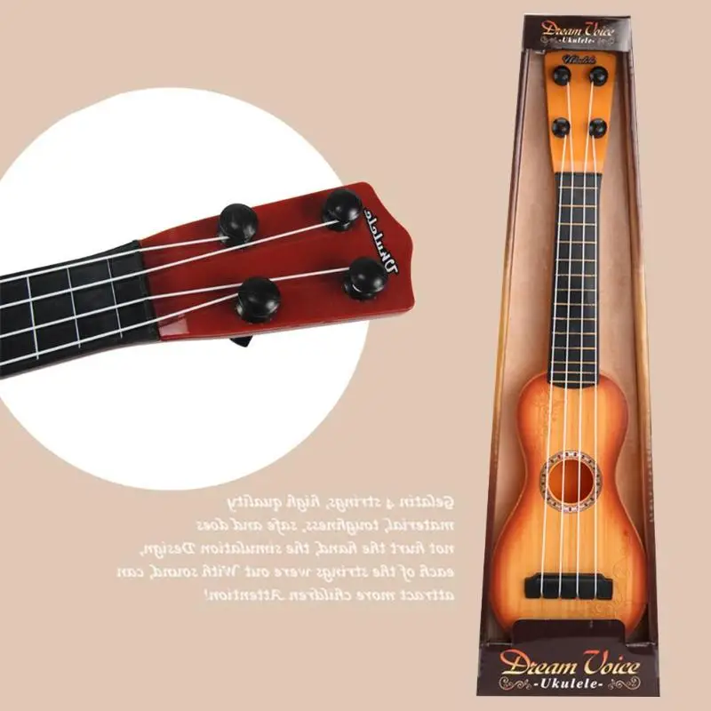 Ukelele гитарные игрушки Дети моделирование древесины музыкальный инструмент Детские подарки развлечения и декоративные интеграции