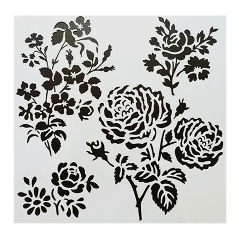 DIY живопись многоразовые трафареты шаблоны для стены плитка мебель деревянная