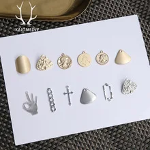 DIY ювелирные аксессуары материал Ретро Национальный Ветер цвет кисточки кулон серьги-гвоздики кулон ручной работы