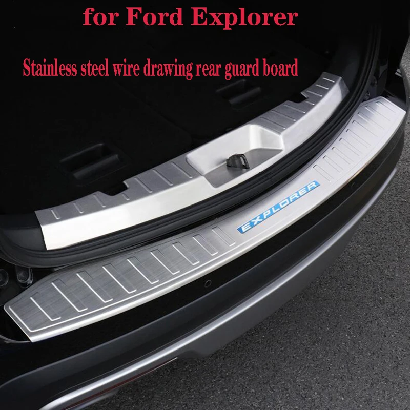13-19 для Ford Explorer задняя защитная накладка Специальная нержавеющая сталь защита багажника пластина педали декоративные аксессуары