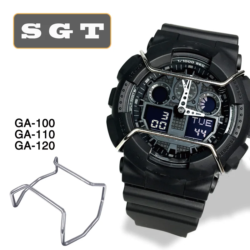 

Silver Watch Bumper for Casio G-SHOCK GA100/GA110/GA120/GD100/GD110/GD120 stainless steel watch accessories watchband loop