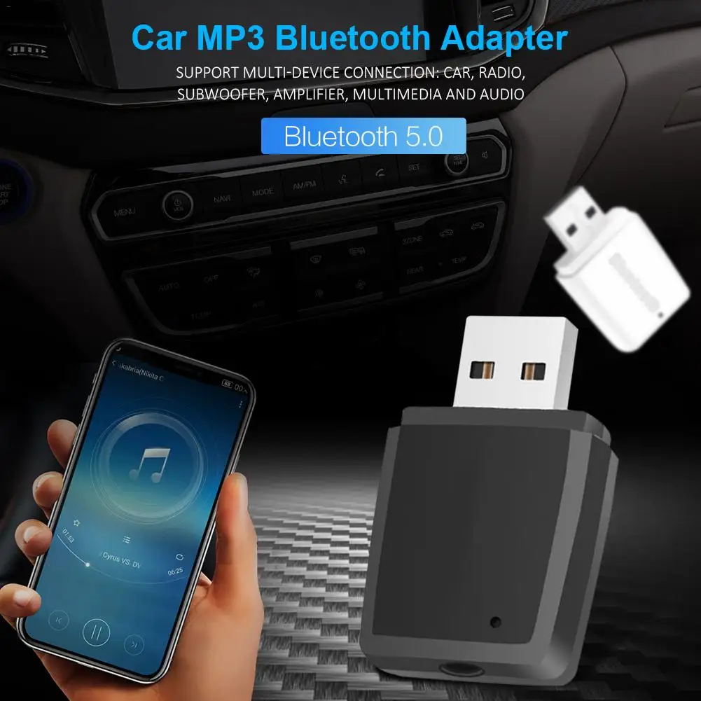 Автомобильный MP3 Bluetooth плеер Автомобильный Универсальный USB адаптер FM ультра-высокая скорость Bluetooth передатчик