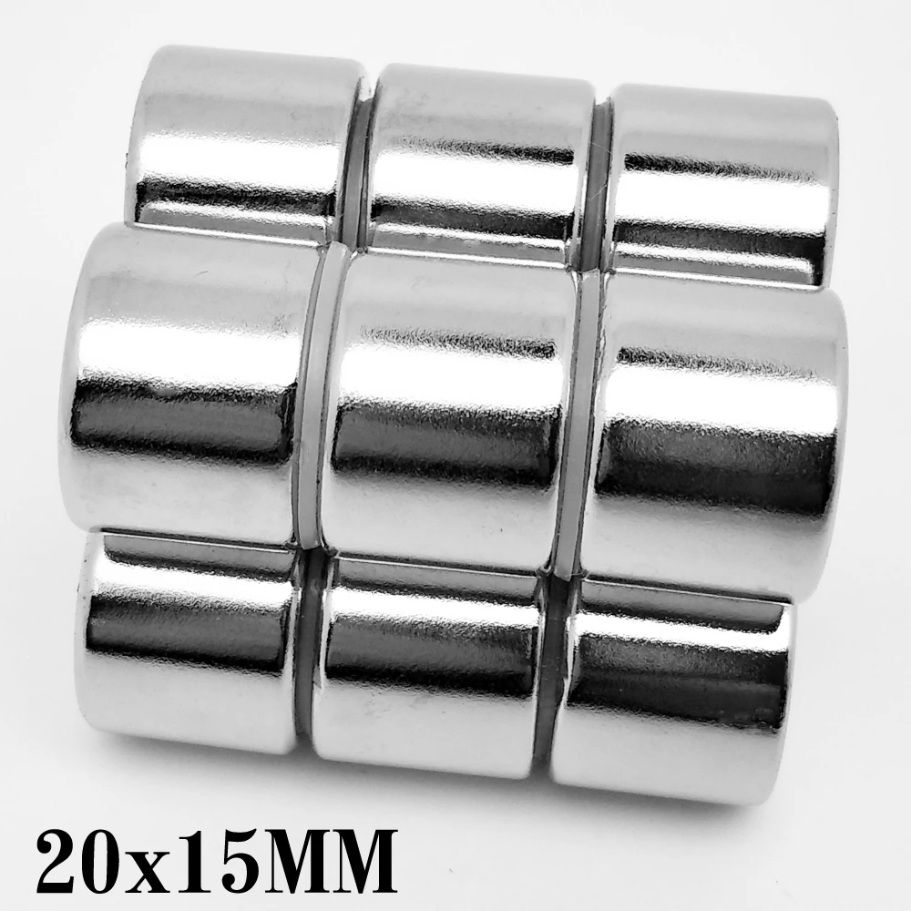 20x15 mm Bulk Round Rare Earth Magnet 20 X 15mm Round Search Magnet 20x15mm Disc Neodymium Magnet 20*15 mm N35