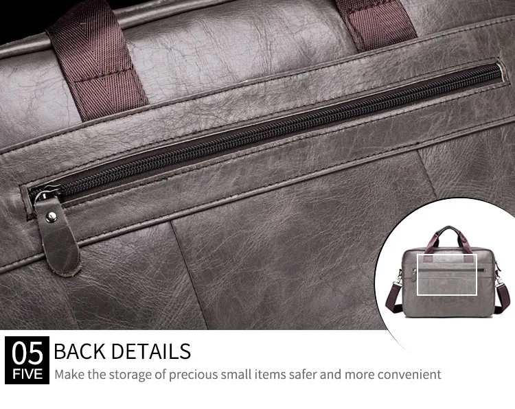 Black Men Bags Business Real Cow Genuine Leather Handbags Brown Computer Attache Case Briefcase Laptop Messenger Office 0009