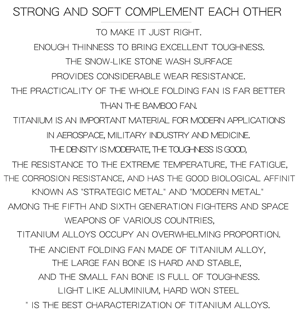 Predator Titanium-Alloy Folding Fan Crack glaze EDC Self-Defense Iron-Fan Tai Chi Kung Fu Steel Bone Fan Defense present