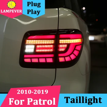 

Car styling LED Taillight For Nissan Patrol Y62 2012-2018 Tail Lights LED Taillight Rear Lamp LED dynamic turn signal+drl +Brake