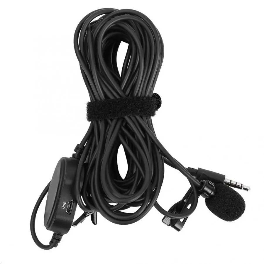 New YELANGU MY2 Omnidirectional Audio Video Record Lapel Microphone for Recording Live Broadcast