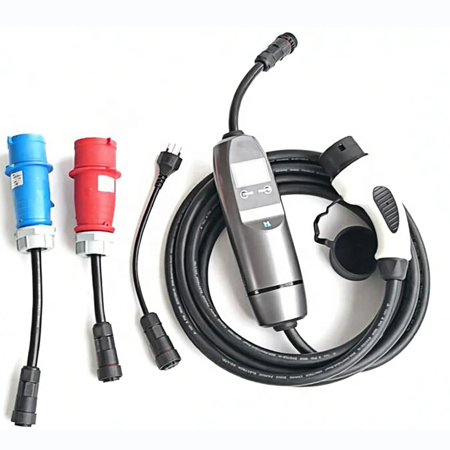 Портативное зарядное устройство для электромобилей см. Красный вилка Cee Schuko 6A-32A