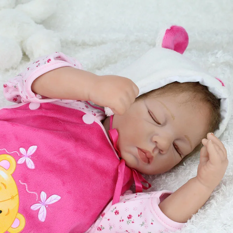 22 дюйма 55 см Силиконовая виниловая Reborn Baby Doll игрушечный олень, детский приятель кукла из мягкой натуральной Touch детские игрушки для подарка на день рождения и Рождество