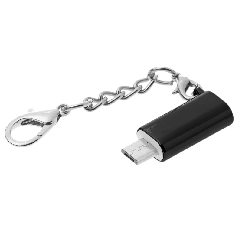 Микро-usb штыревой к type C гнездовой соединитель для синхронизации данных и зарядки брелок