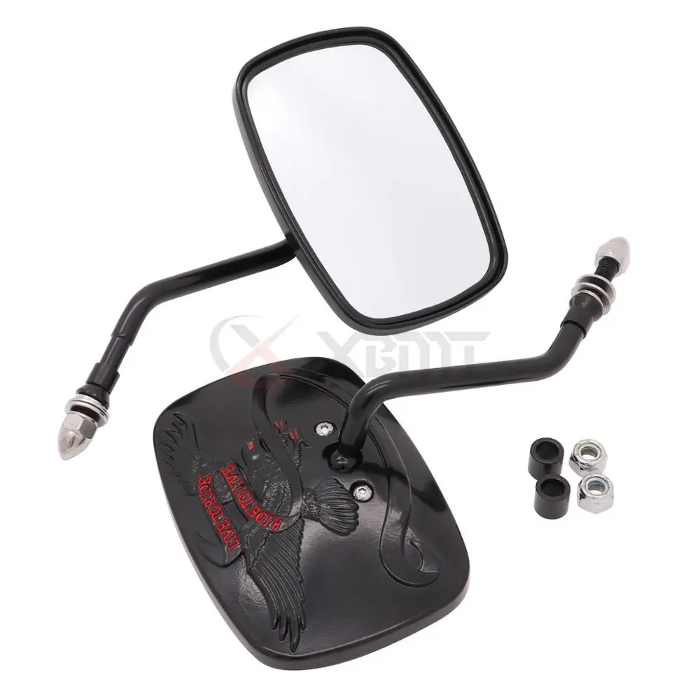 

Motorcycle Rear Side Mirror For Harley Road King Touring XL 883 Sportster Fatboy Softail Bobber Chopper Street Glide