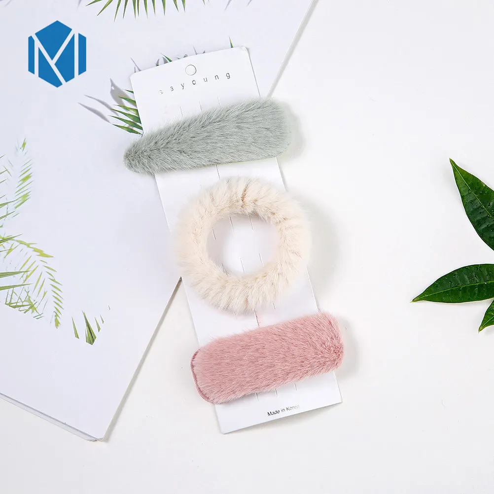 3 шт./упак. Для женщин искусственный мех резинки для волос Канаты хвост держатель