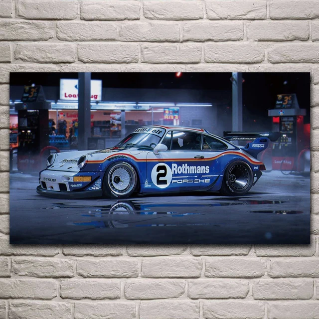 manipulated sport car race car vehicle posters on the wall picture