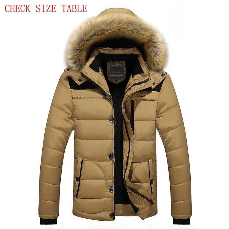 LD6692 Check size Y Брендовая зимняя куртка для мужчин, новинка, парка, пальто, мужской пуховик, сохраняющий тепло, модная, плюс Азиатский Размер, M-4XL, 5XL, 6XL - Цвет: LD6692 Check size Y