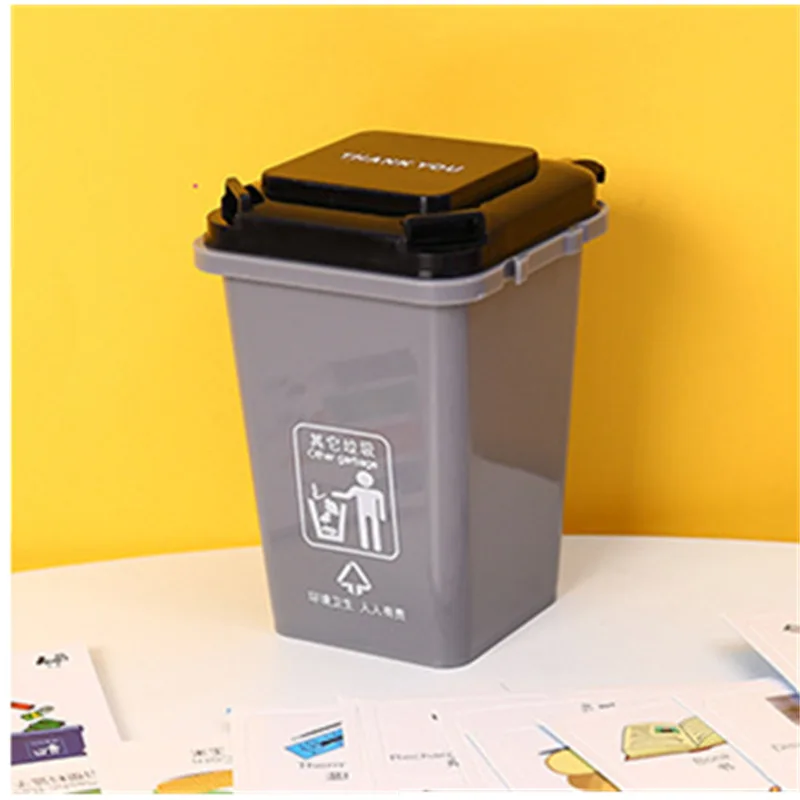 Мусорный отсек обучающие материалы бумажные игры реквизит для хранения ручка контейнер для детей креативный мусорный отсек игрушка