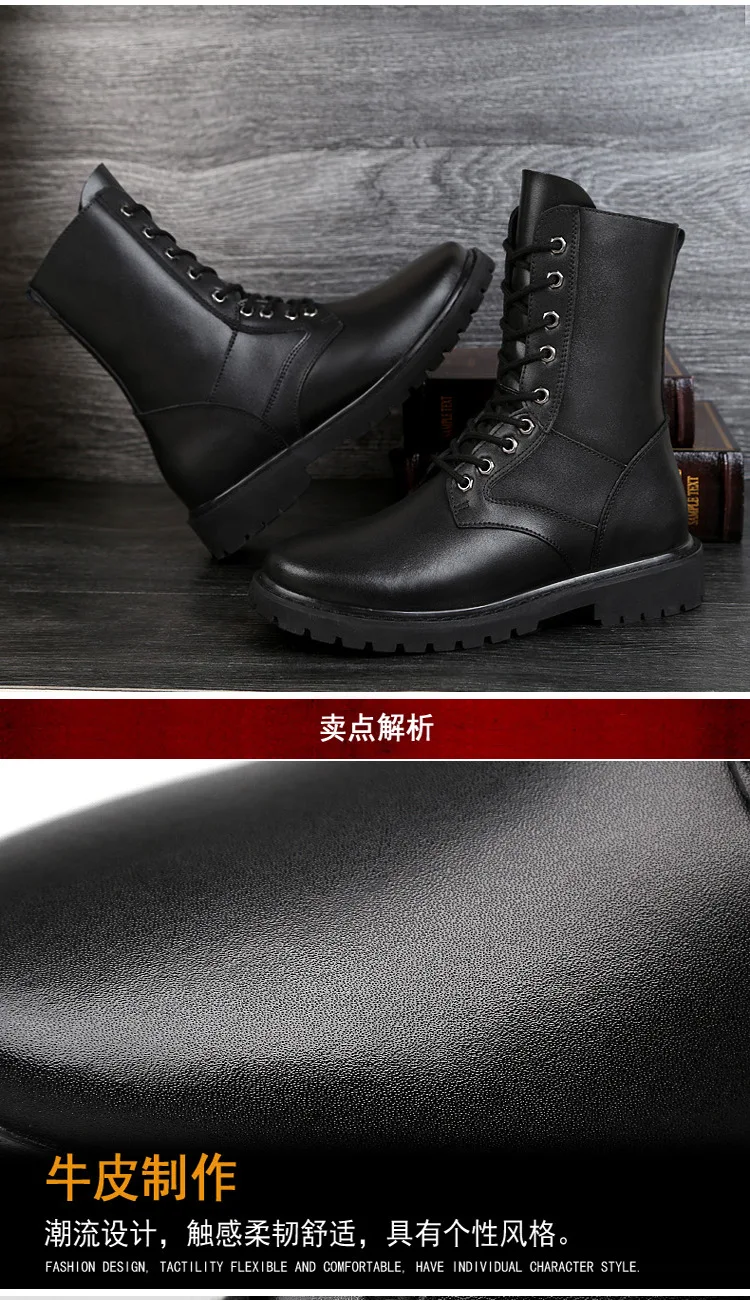 38-50 snow boots Non-Slip warm Comfortable men winter shoes