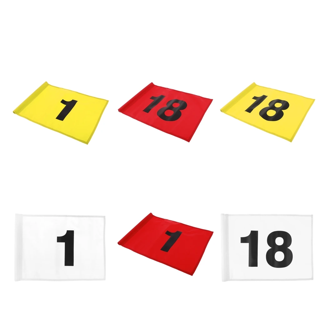Подкладка для гольфа зеленый флаг-цель для гольфа флаг-номер 1 или 18-открытый садик за домом для гольфа спортивного обучения