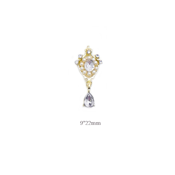 New Design Nail Art Pendants Charms Tassels AB Butterfly Magic Crown Diamonds Luxury Christ Angel Nail Dangle Ornaments 3D