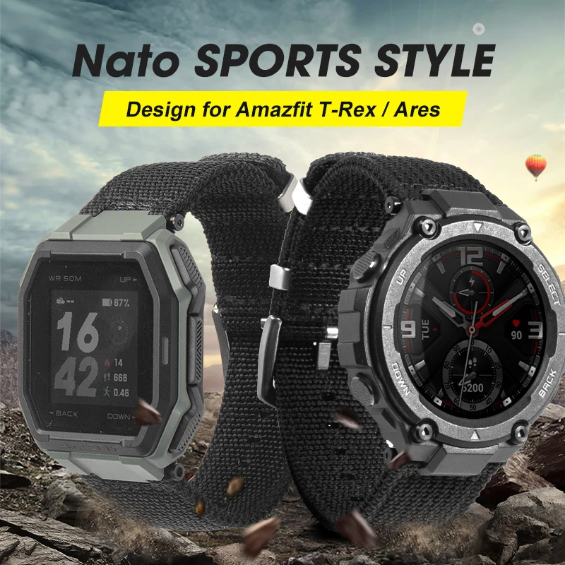 Correa De Reputo Para Reloj Huami Amazfit T Rex 2, Correa Ajustable, Suave Y Lavable