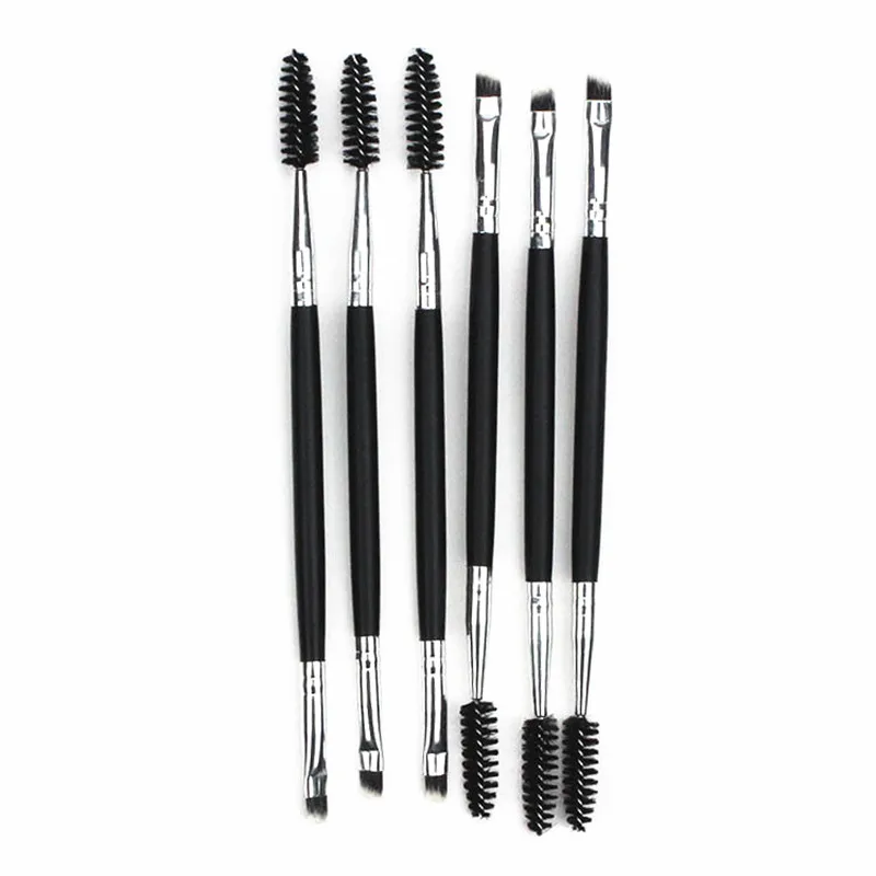 2 в 1 профессиональная двухсторонняя скошенная кисть для бровей|Аппликатор теней