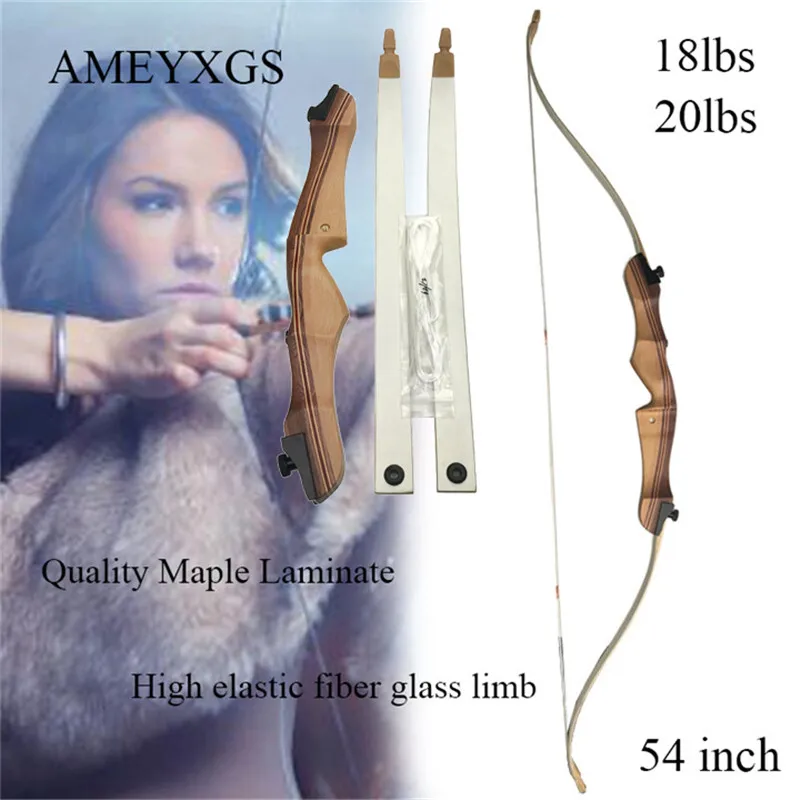 Gift 18lbs 20lbs Takedown Recurve Bow Right Left Bows Youth Primary