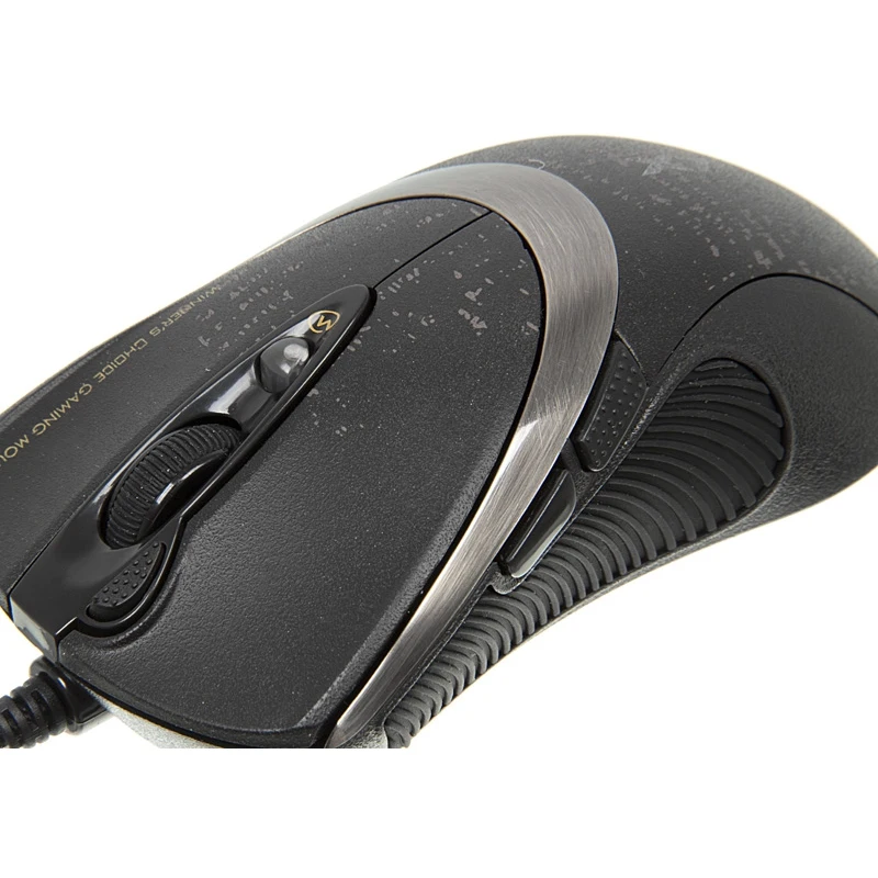 Мышь A4 V-Track F4 черный оптическая(3000dpi) USB игровая(6but