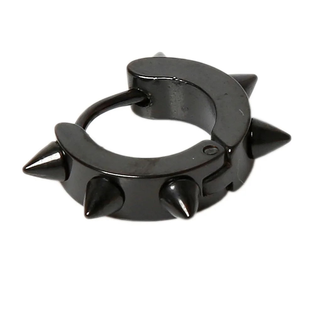 Модные мужские серьги гвоздики с шипами рок панк стиль Готик 1 шт. 5