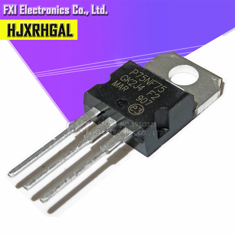 10 шт. STP75NF75 P75NF75 до-220 TO220 75NF75 MOS FE