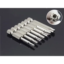 7 шт. Набор отверток со звездочками сверла Отвертка Магнитный 1/" шестигранный хвостовик ручные инструменты пятиконечная звезда отверстие отверстия