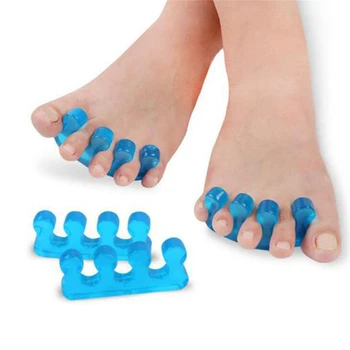 

2 Pcs / Pack Silicone Soft Form Toe Separator / Finger Spacer For Manicure Pedicure Nail Tool Flexible Soft Silica