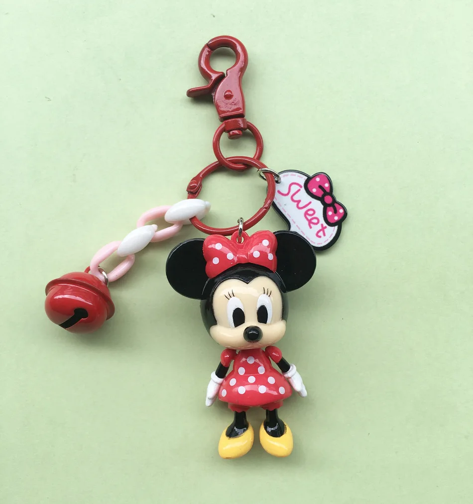 Disney Микки Маус Минни Сумка в виде пакета молока кулон милый мультфильм автомобиль брелок школьный сумка с подвесками девочка мальчик сувенирный подарок игрушка