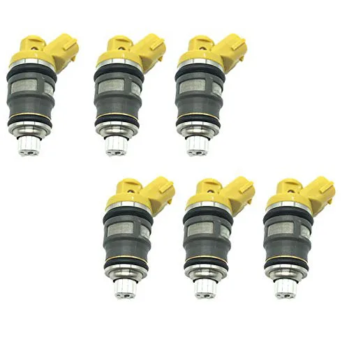 6X 1000cc OEM 1001-87091 Топливные форсунки для Toyota Supra JZA70 1jzgte 1JZ JZA80 2jzgte 2JZ боковая подача сопло двигателя 100187091