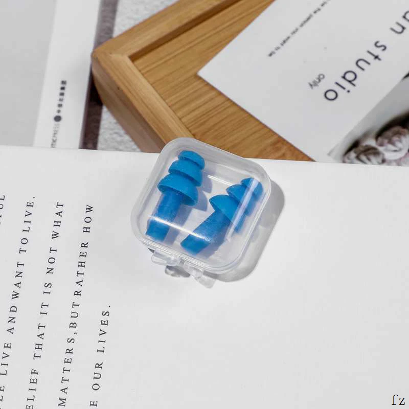 200 Pairs Anti-noise Sleeping Plugs with Case for Travel Foam Soft Ear Plugs Sound Insulation Earplugs Ear Protection