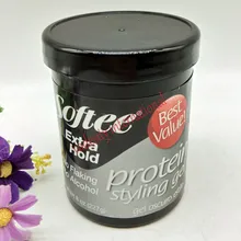 Мягкий Экстра удерживающий белок черный гель для укладки 227 г