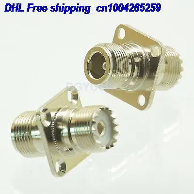 EMS/DHL 50 шт. адаптер преобразования SO239 разъем UHF F Фланец для радио разъем 22ds