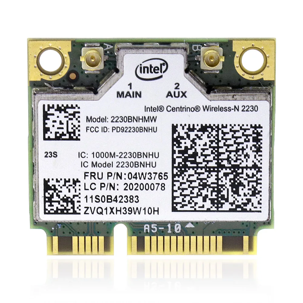 

Карта Wi-Fi Wireless-N 2230 2230BNHMW BT + Mini PCI-E 300 Мбит/с 04W3765 для Intel Centrino THINKPAD T430U E530 Y410 T430U S430 IBM