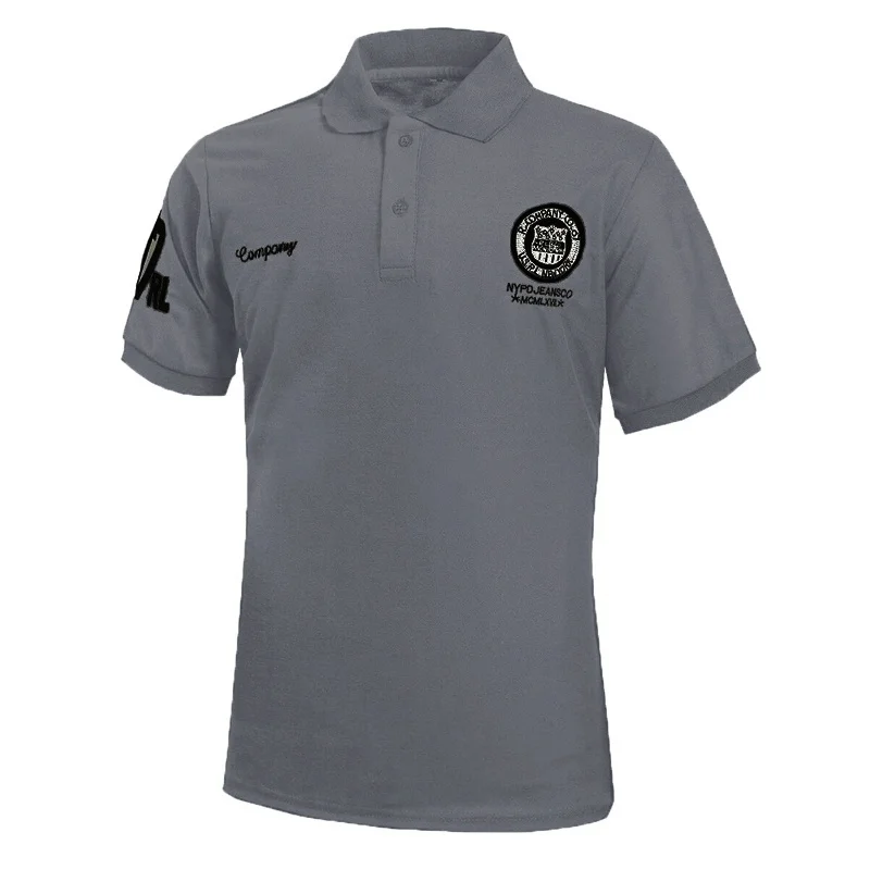 Zogaa Summer Men Business Polo Shirt Brand Short Sleeve Printed Polos Male Cotton Lapel Button Slim Polo Shirt Male Tops