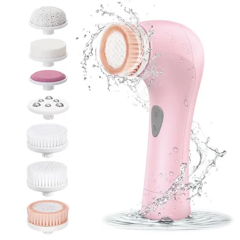 

ETEREAUTY E010107 7-in-1 Electric Facial Cleansing Brush Face Beauty Device Electrical Skin Care Massager (White)