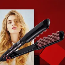 Электрический выпрямитель волос, утюжок для увеличения объема, нагревательная щетка, керамический турмалин, быстрый стайлер для волос, гребень, щипцы для завивки волос, объем, планшет