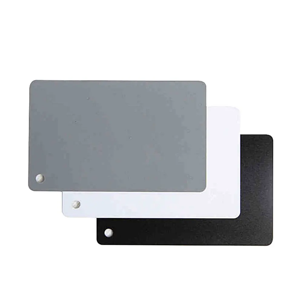 

Black and white gray three-color gray card white balance card 18 degree photographic ash plate metering cardboard