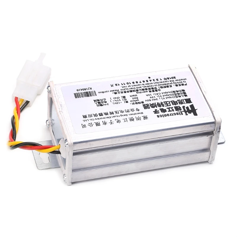 DC 24 V-60 V To 12V 10A 120W адаптер конвертер трансформатор для электрического велосипеда