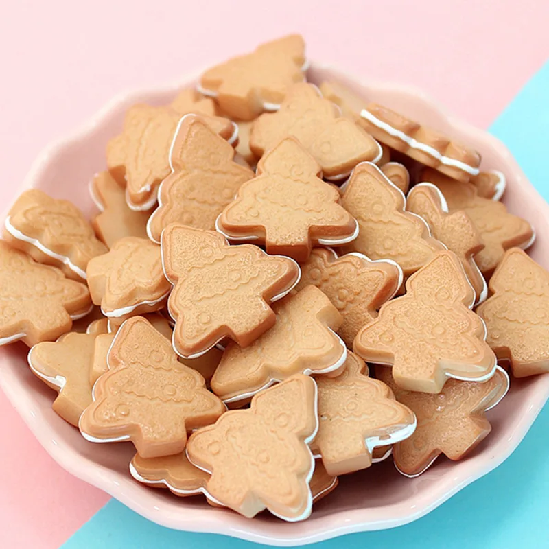 10 шт. моделирование печенье плоские пластмассовые кабошон Kawaii Медведь звезда искусственные продукты рождественские украшения принадлежности для скрапбукинга «сделай сам»